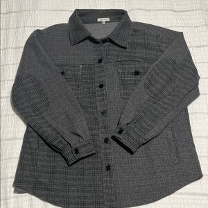 White Birch Charcoal Button-Down Shirt